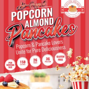 Air-Popped Popcorn Almond Pancakes