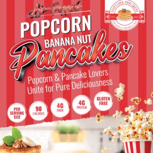Air-Popped Popcorn Banana Nut Pancakes