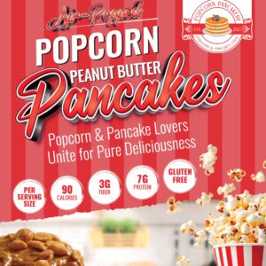 Air-Popped Popcorn Peanut Butter Pancakes