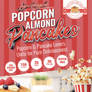 Air-Popped Popcorn Almond Pancakes