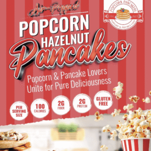 Air-Popped Popcorn Hazelnut Pancakes
