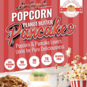 Air-Popped Popcorn Peanut Butter Pancakes