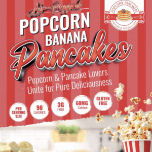 Air-Popped Popcorn Banana Pancakes